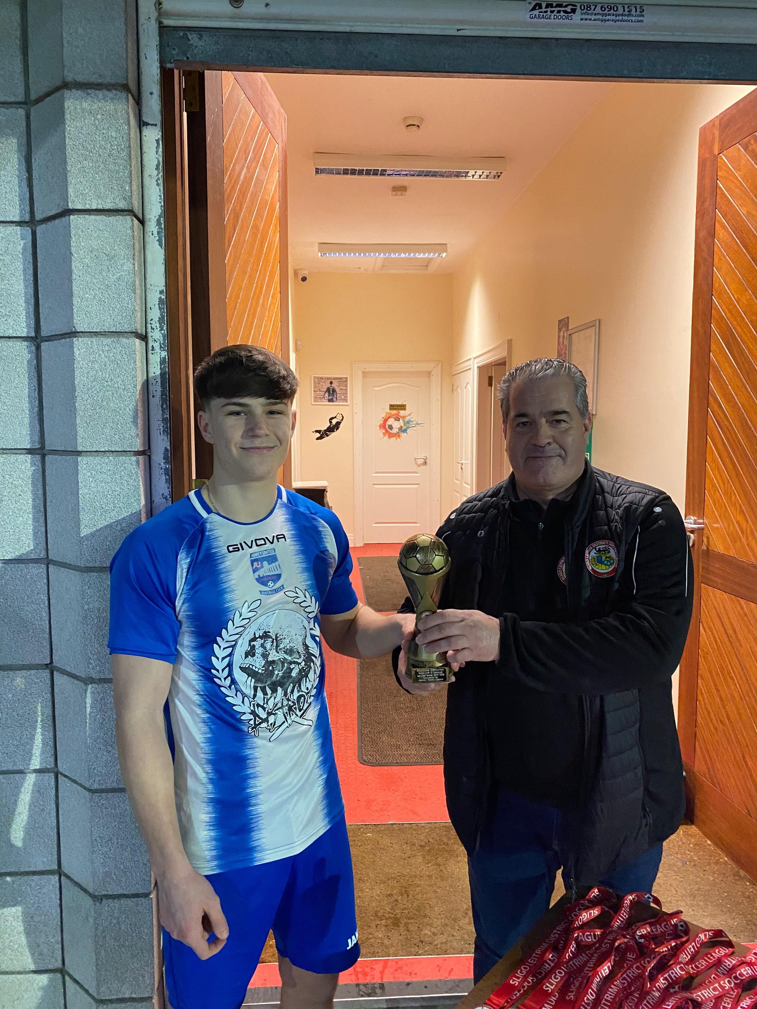 Bruno Receives u18s Top Goalscorer Award